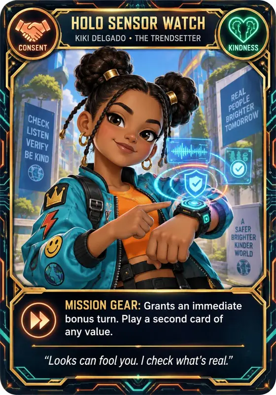 Holo Sensor Watch Mission Gear card